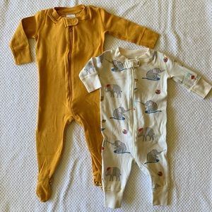 Lot of (2) Hanna Andersson Sleepers - 3-6M